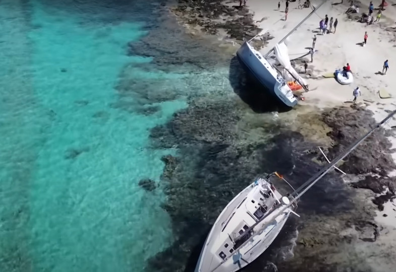 <p>Barcos destrozados tras el paso de la dana por las Islas Balerares. / <strong>RTVE</strong></p>