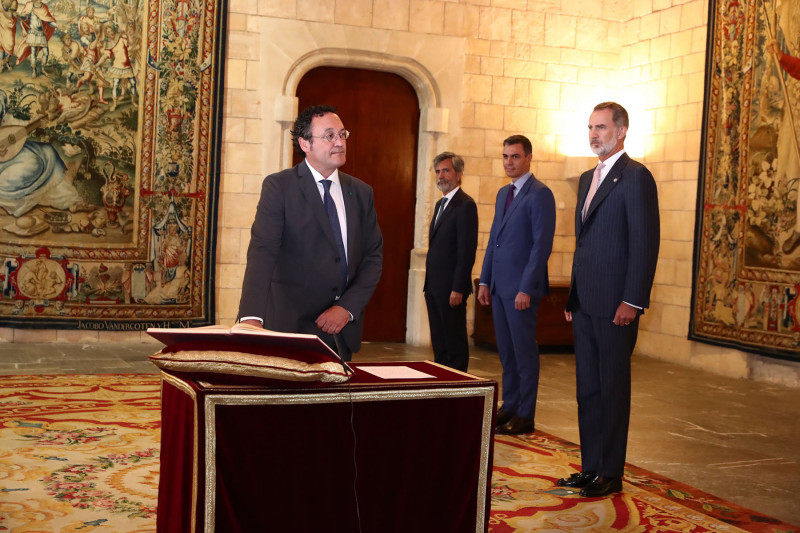 <p>Álvaro García Ortiz durante su toma de posesión como fiscal general. / <strong>Ministerio de la Presidencia</strong></p>