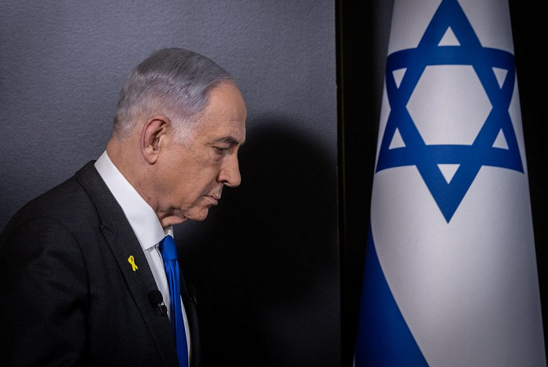 <p>El primer ministro Benjamin Netanyahu en una rueda de prensa en Jerusalén el 2 de septiembre de 2024. / <strong>Chaim Goldberg (Flash90)</strong></p>