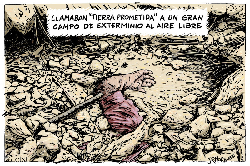 <p><em>La tierra prometida.</em> / <strong>J. R. Mora</strong></p>