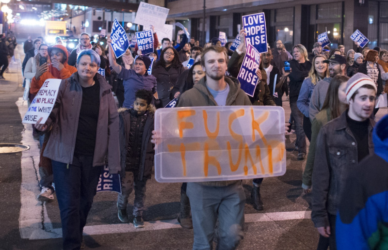 <p>Protestas contra Donald Trump en Minnesota (EEUU), en el año 2016. / <strong>Fibonacci Blue</strong></p>