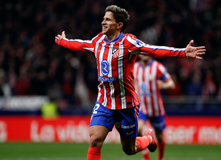 <p>Giuliano Simeone celebra un gol ante el Getafe. / <strong>Club Atlético de Madrid</strong></p>