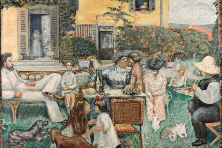 <p><em>La tarde burguesa, </em>titulado también <em>La familia Terrasse</em>, 1900 © Öleo sobre lienzo Musée dÓrsay, Dist.Rmn- Grand Palais</p>