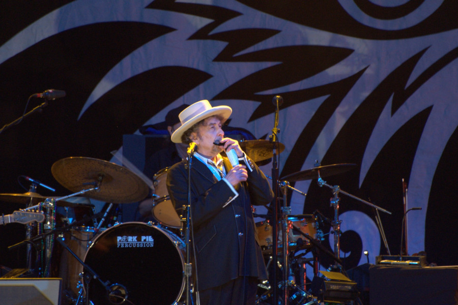 <p>Dylan, durante un concierto en Londres en 2011.</p>