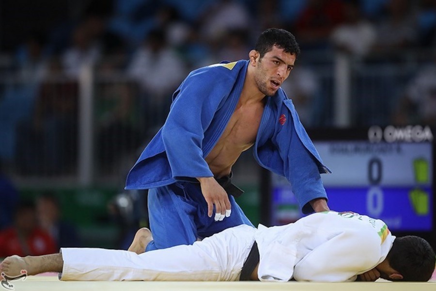 <p>Saeid Mollaei durante un combate en los Juegos Olímpicos de 2016.</p>