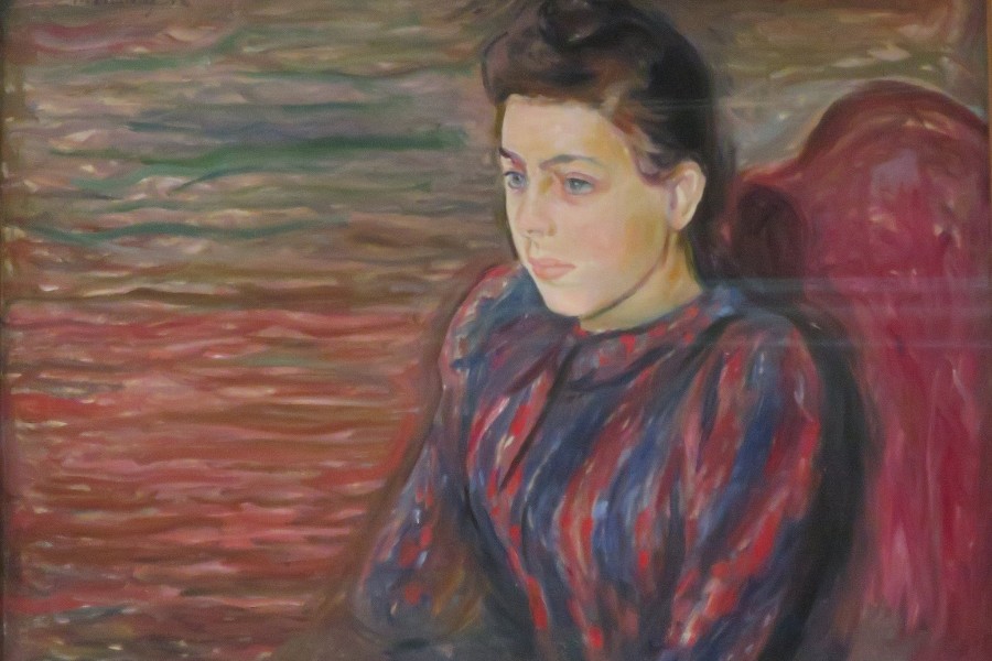 <p>Joven mujer sentada, de Edvard Munch (1892).</p>