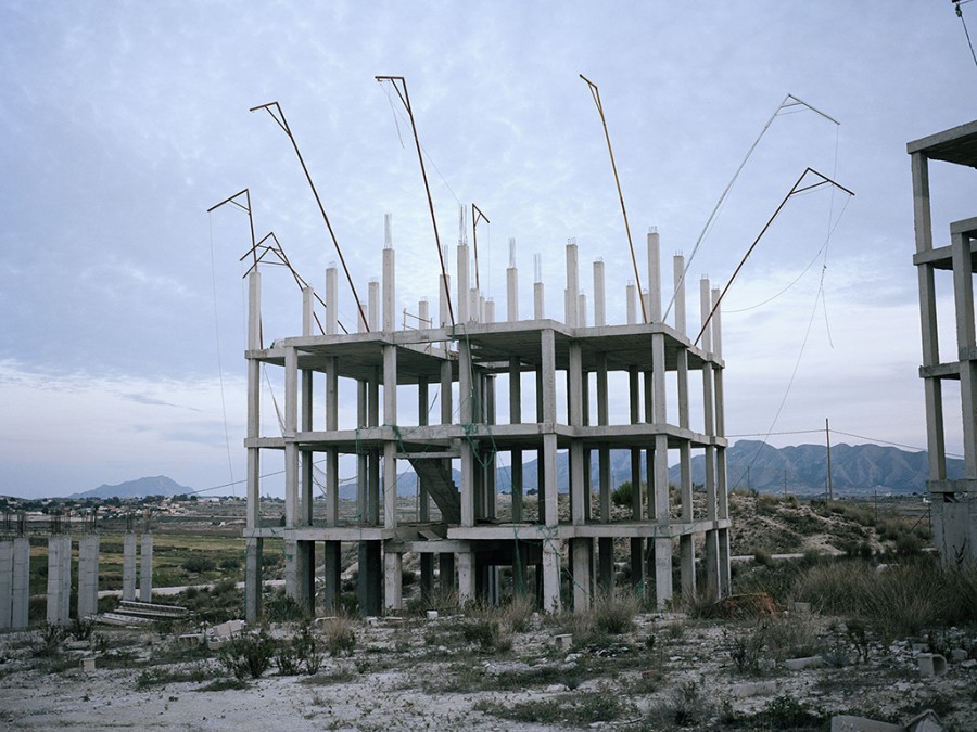 Obras abandonadas de una urbanización en Fortuna, Murcia. 2012.