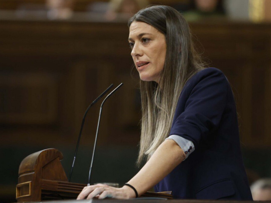 <p>Míriam Nogueras (JxCat) durante el debate sobre la ley de amnistía en el Congreso. / <strong>congreso.es</strong></p>