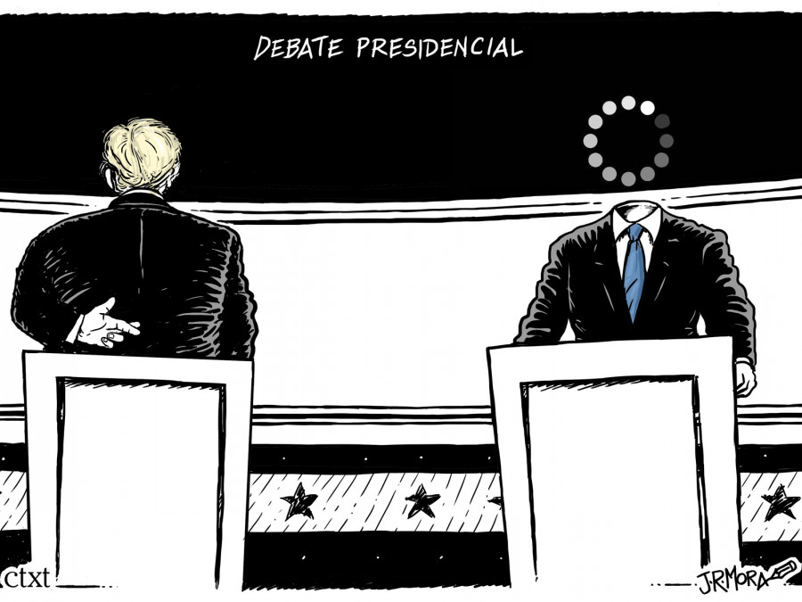 <p><em>Debate presidencial.</em> /<strong> J.R. Mora</strong></p>