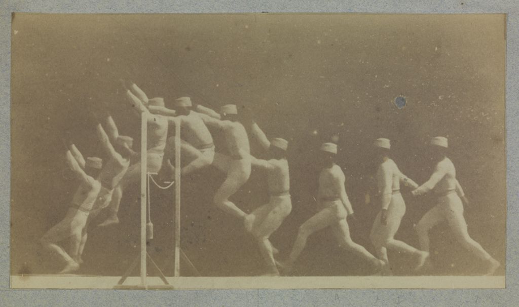 <p>Cronotofotografía de un hombre saltando una valla, c 1892, Etienne Jules Marey © National Media Museum, Bradford/SSPL .</p>