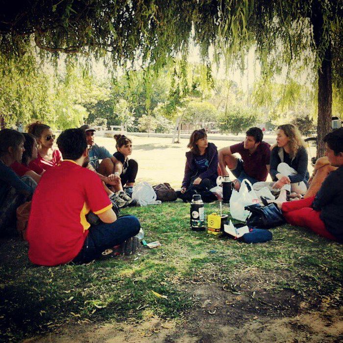 Descanso en el parque. 