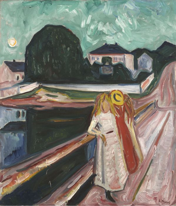 <p>Las niñas en el puente , 1904. Edvard Munch</p>