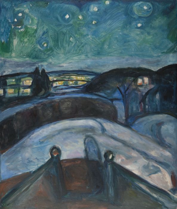 <p>Noche estrellada, 1922-24. Edvard Munch.</p>