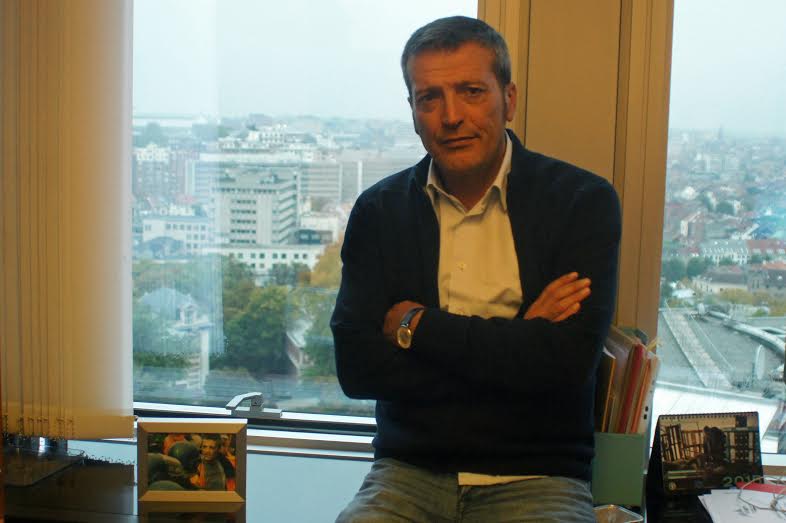 <p>Édouard Martín en su despacho de Bruselas.</p>