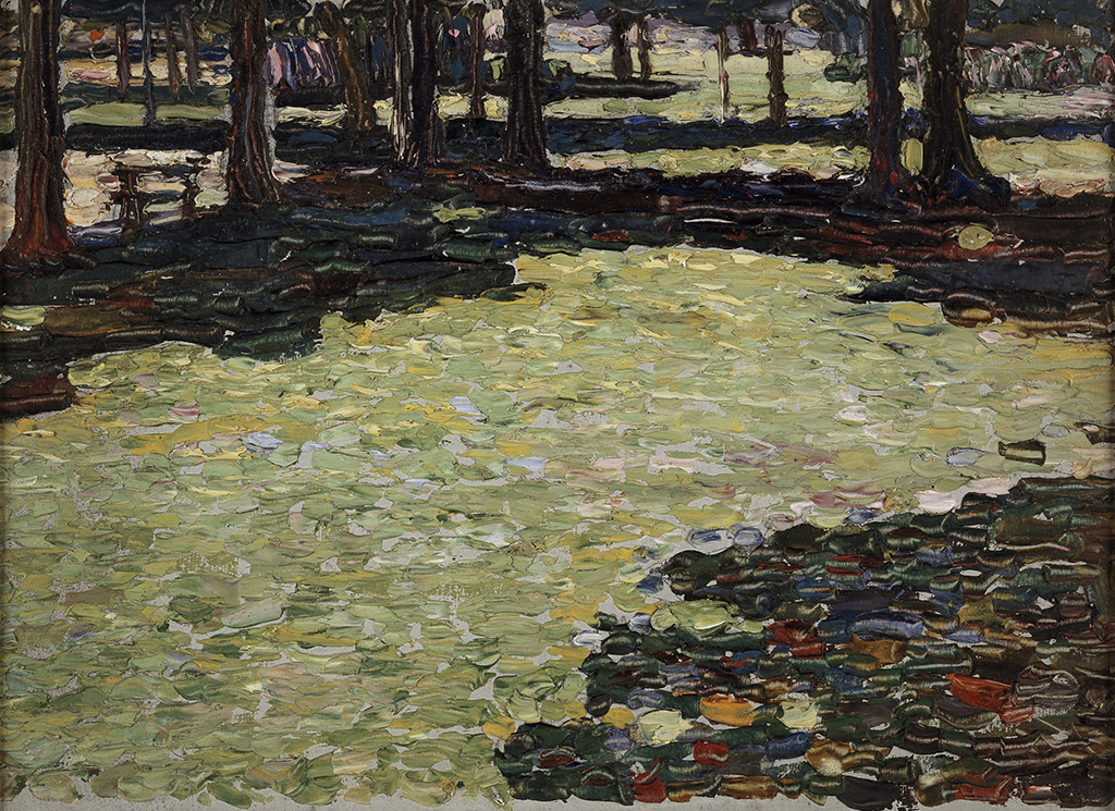 <p>Parque de Saint-Cloud, 1906.Vassily Kandinsky.</p>