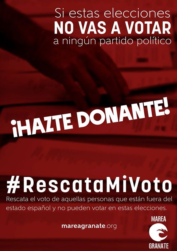 <p>Imagen promocional de la campaña #RescataMiVoto.</p>
