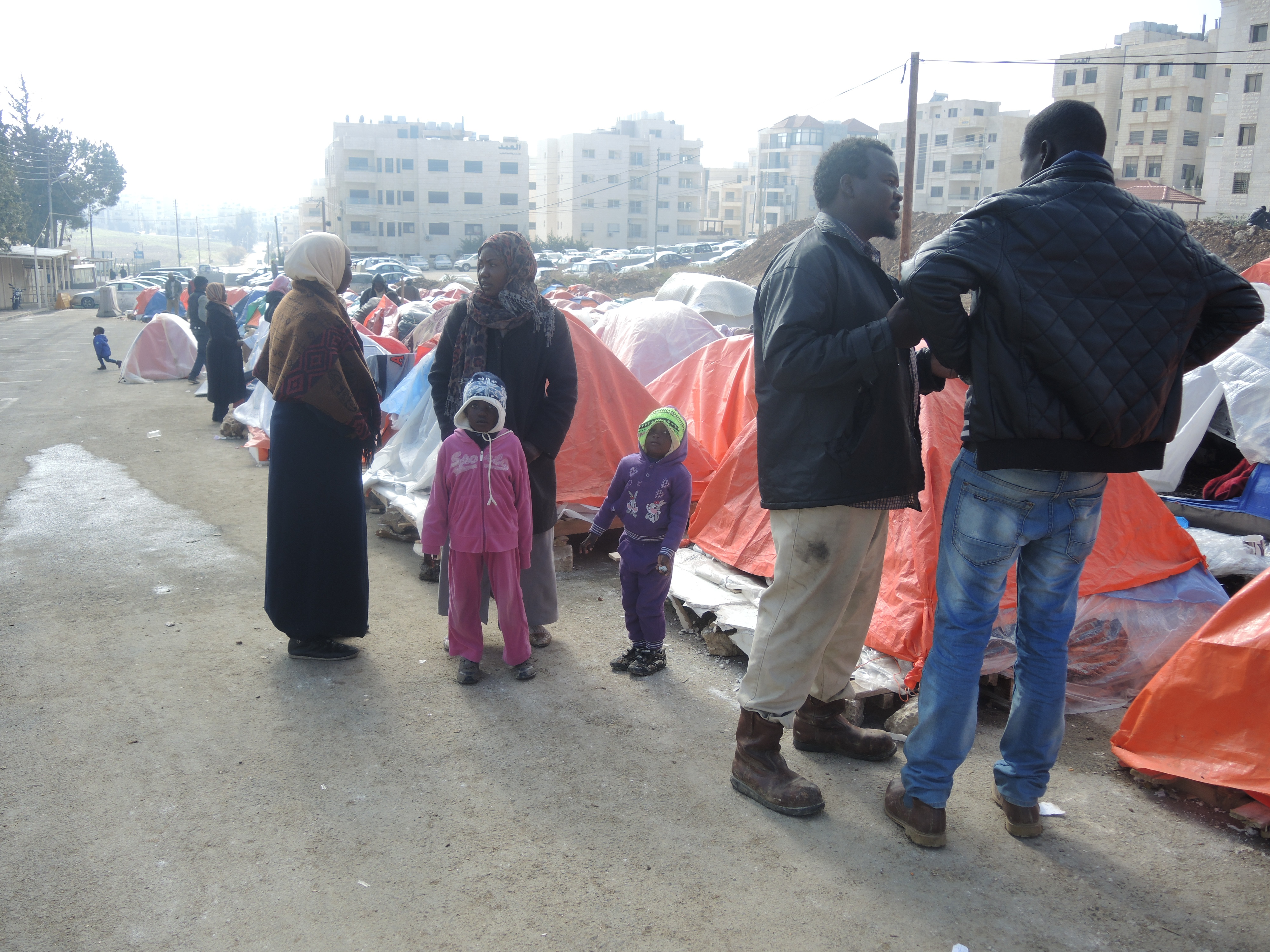 <p>En el campamento también vivían niños y niñas con sus familias.</p>