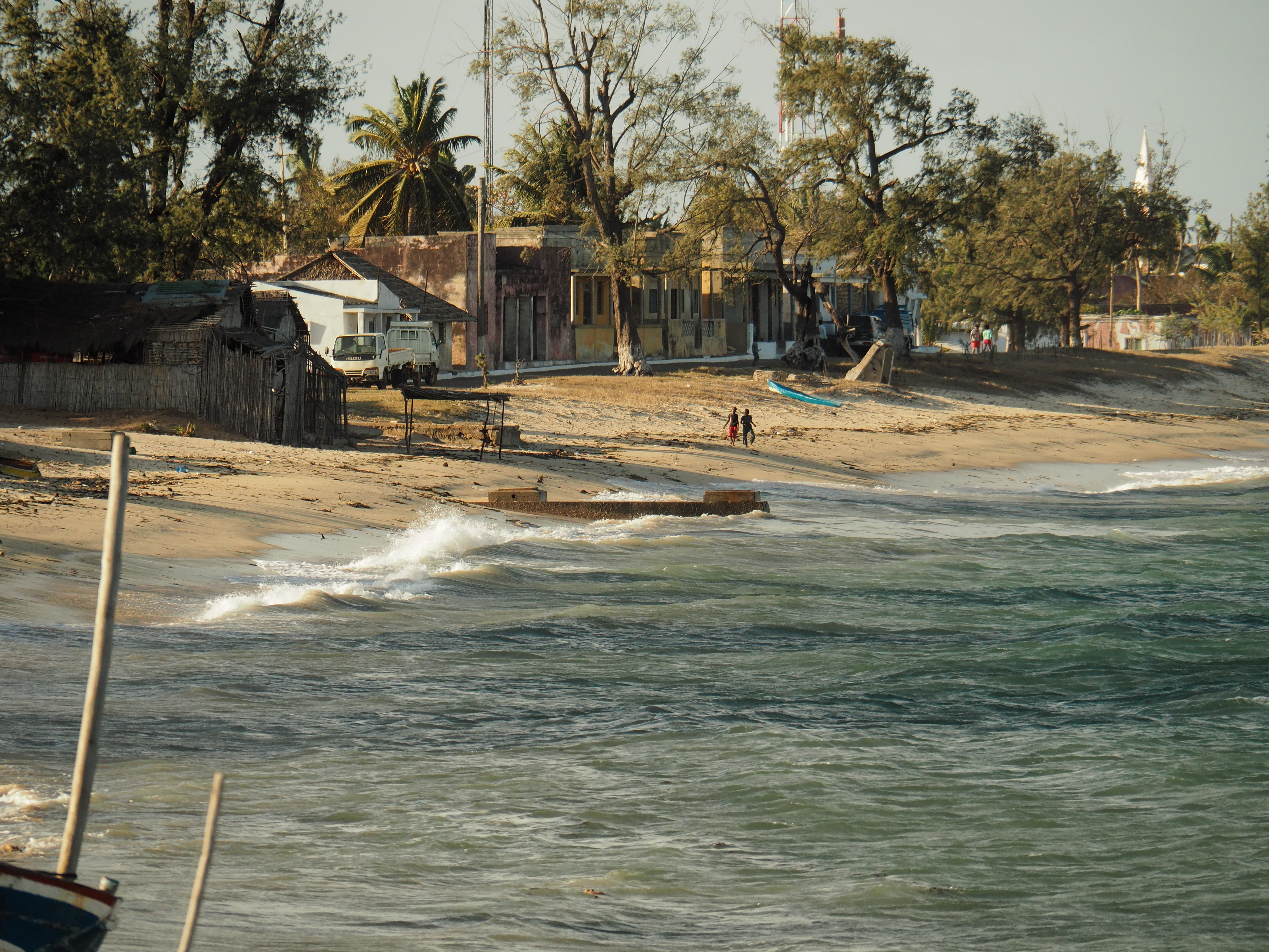 <p>Playa de Illa de Mozambique frente al continente.</p>