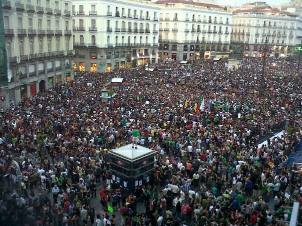 <p>Puerta del Sol de Madrid, en mayo de 2011.</p>