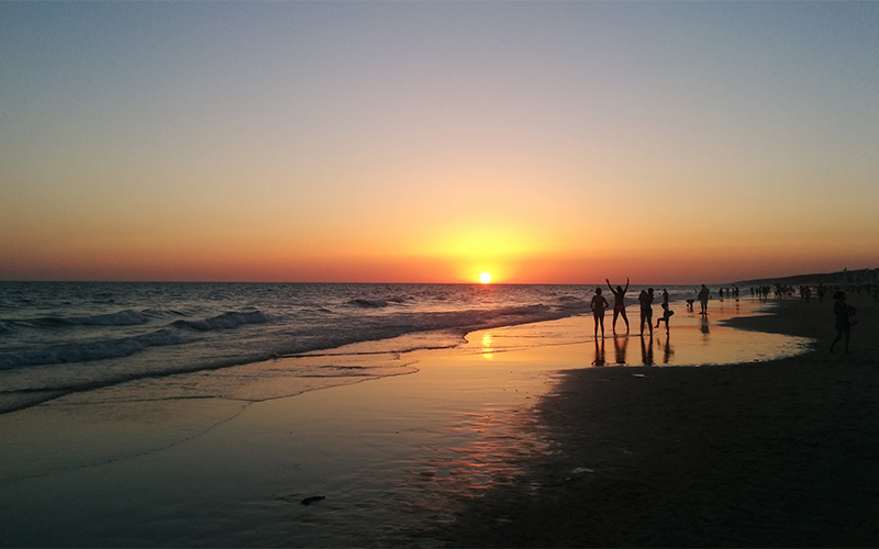 <p>Paisaje de playa.</p>