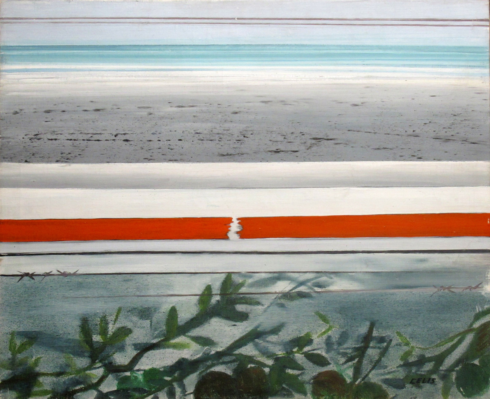 <p><em>Frente al mar remoto</em>, 1967. Óleo sobre lienzo. </p>
<p> </p>
