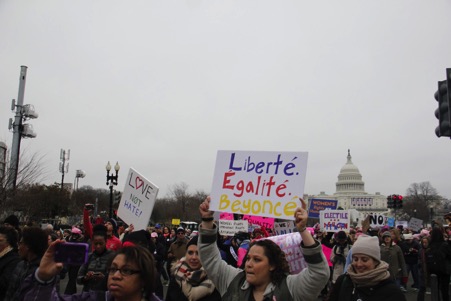 <p>La marcha aglutinó a un gran elenco de identidades políticas, desde el feminismo liberal al antifascismo.</p>