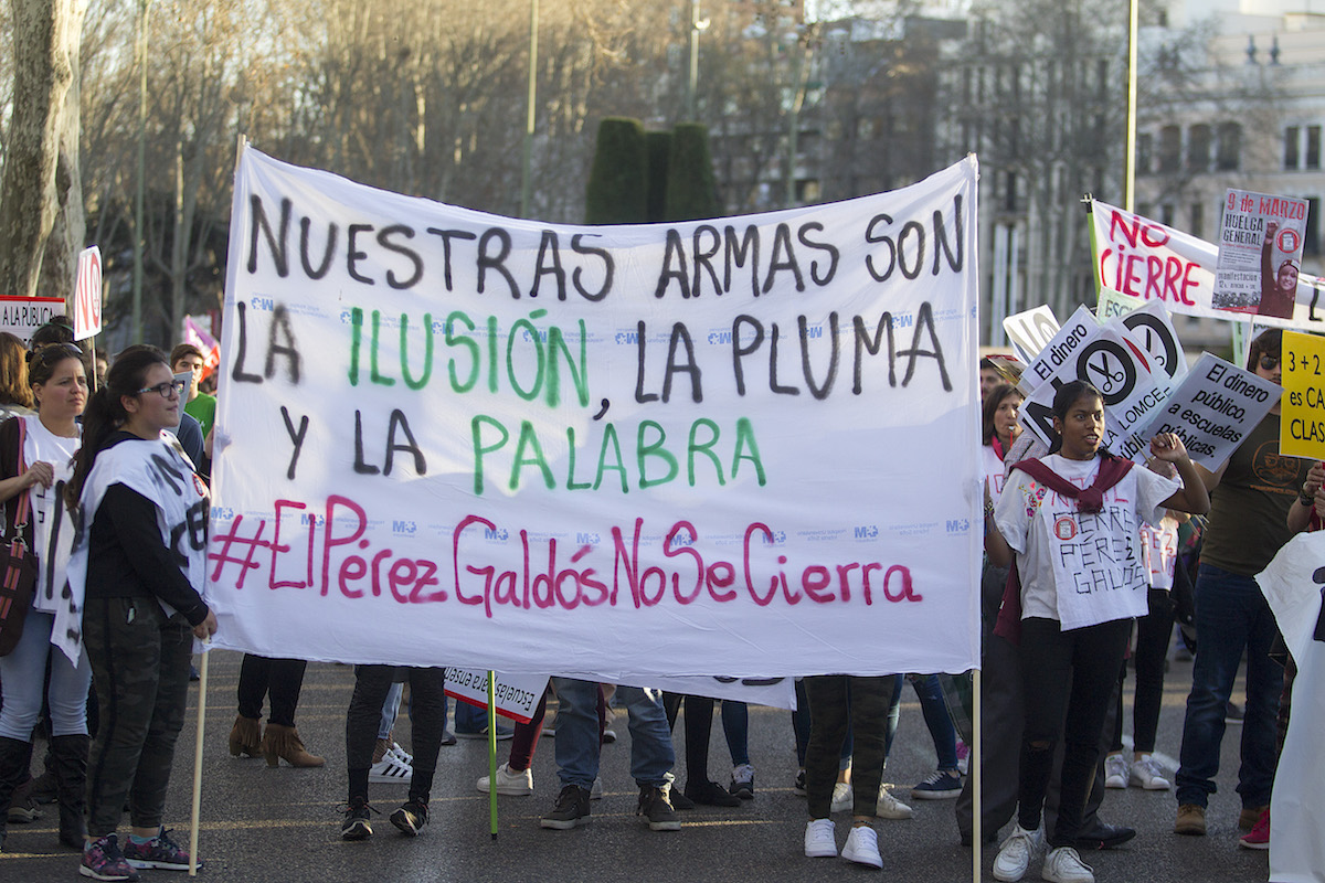 <p>9M. Manifestación por la educación pública en Madrid. </p>