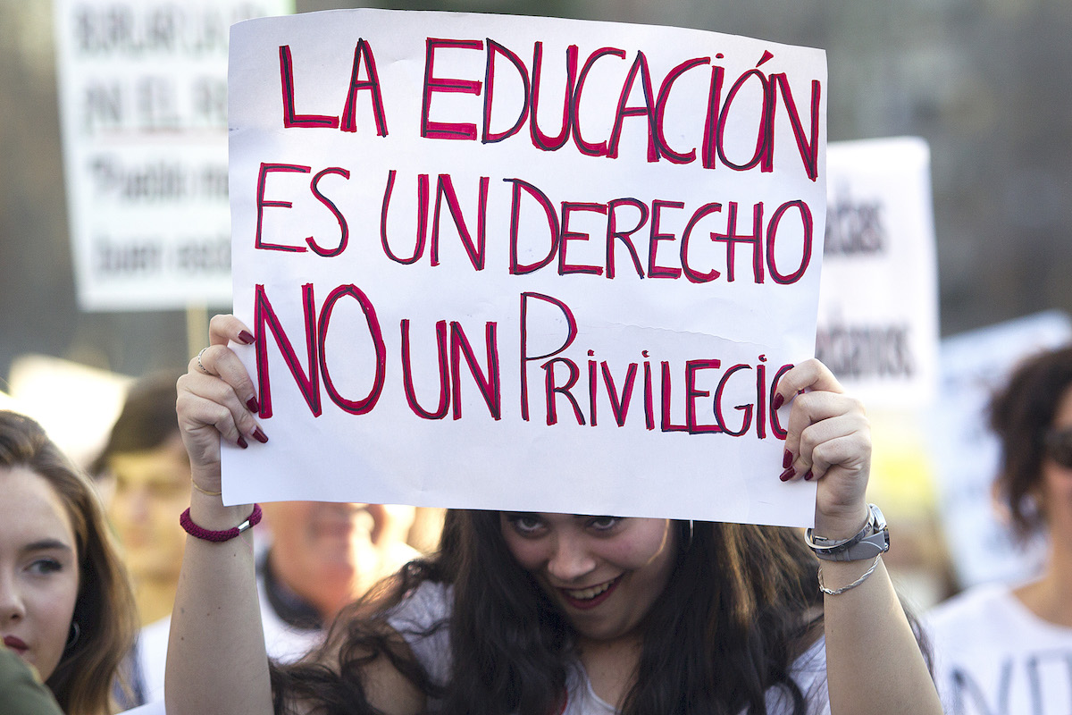 <p>9M. Manifestación por la educación pública en Madrid. </p>