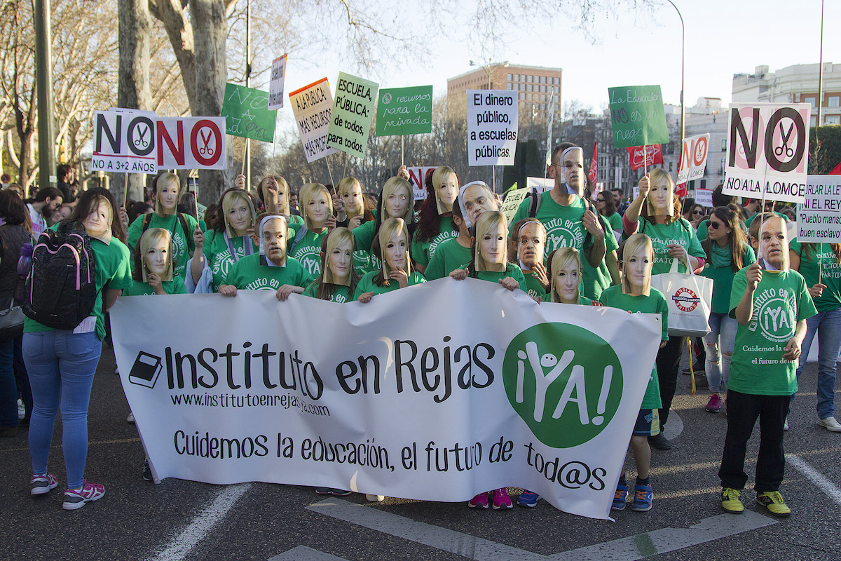 <p>9M. Manifestación por la educación pública en Madrid. </p>