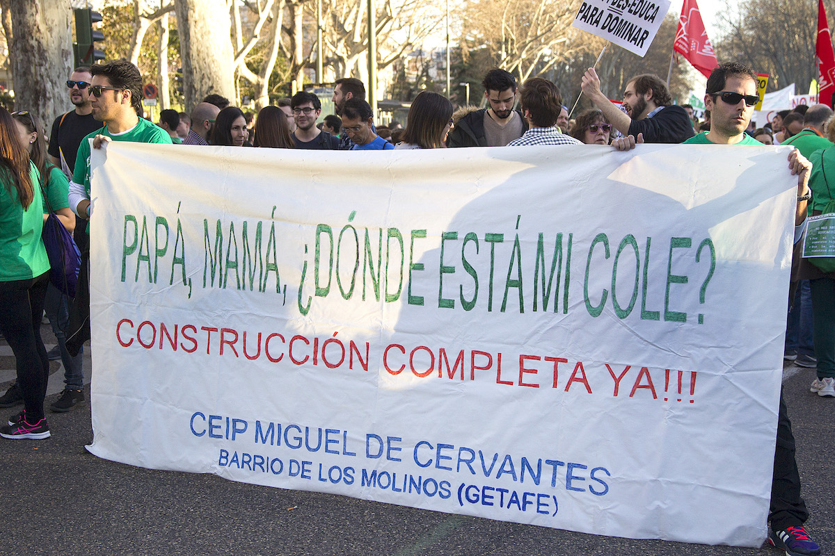 <p>9M. Manifestación por la educación pública en Madrid. </p>