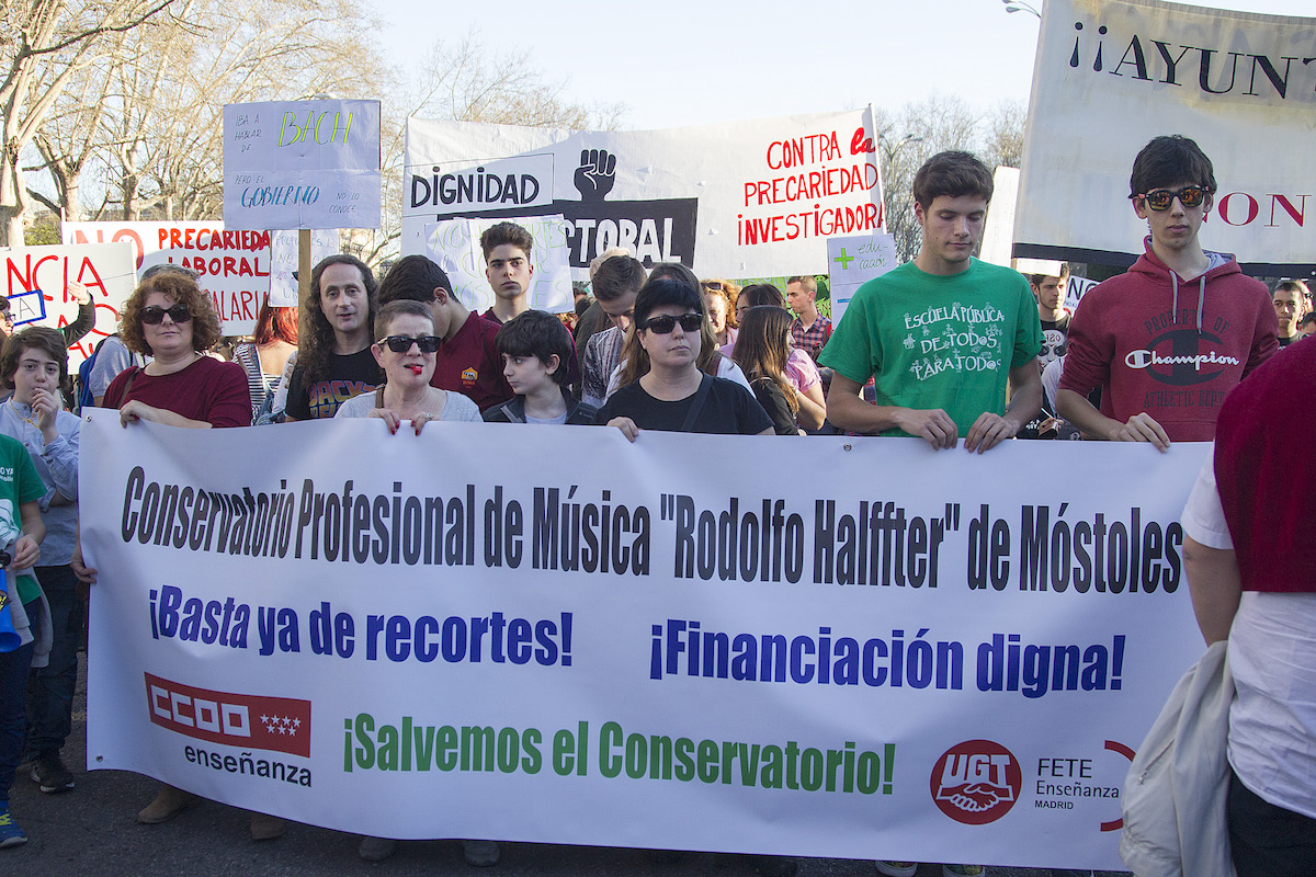 <p>9M. Manifestación por la educación pública en Madrid. </p>