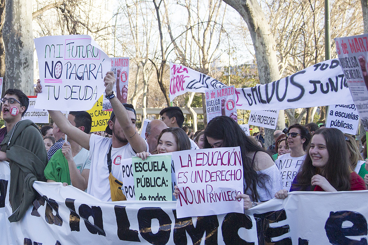 <p>9M. Manifestación por la educación pública en Madrid. </p>