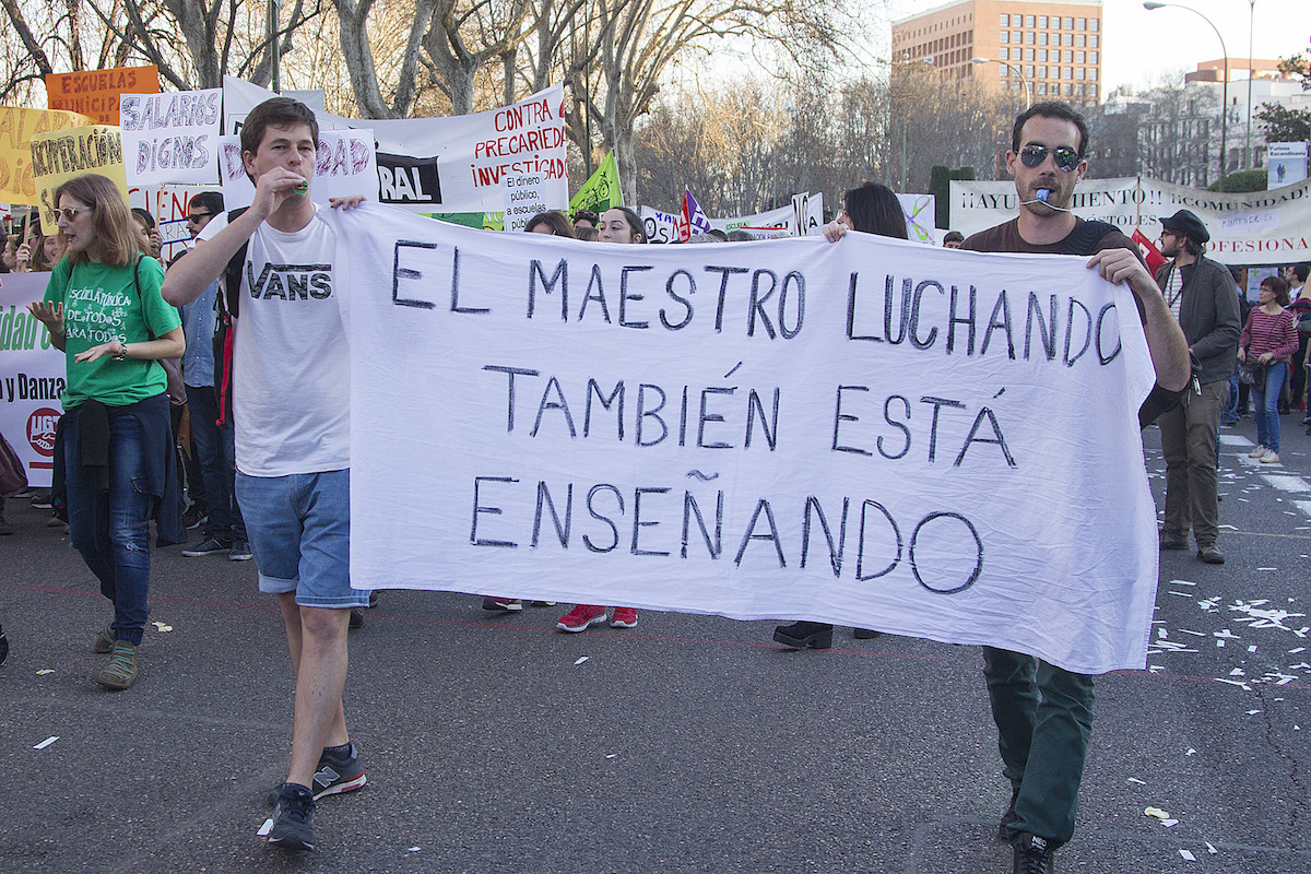 <p>9M. Manifestación por la educación pública en Madrid. </p>