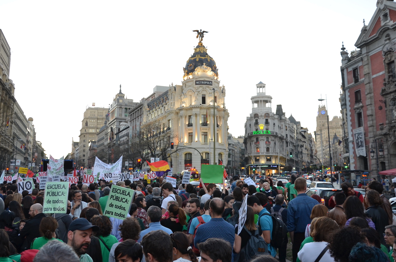 <p>9M. Manifestación por la educación pública en Madrid. </p>