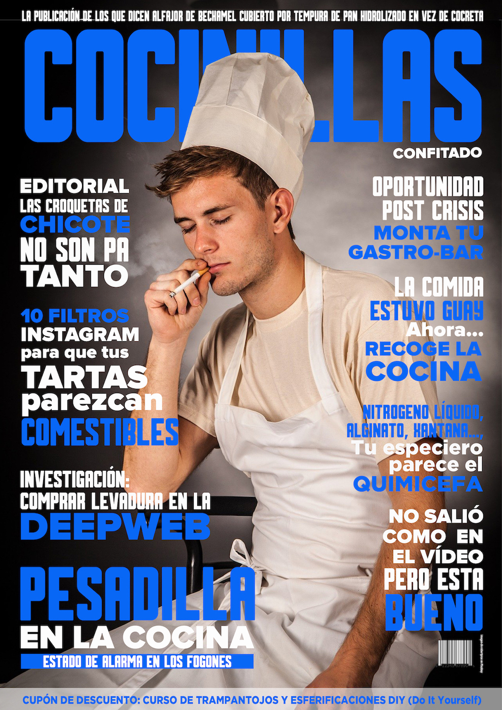 <p>Revista ficticia <em>Arquetipos de cuarentena </em>(nº3, 'Cocinillas').</p>