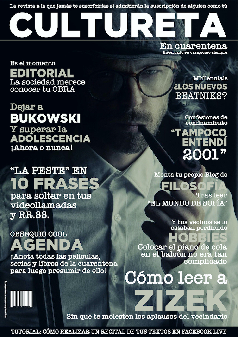 <p>Revista ficticia <em>Arquetipos de cuarentena </em>(nº7, 'Cultureta').</p>