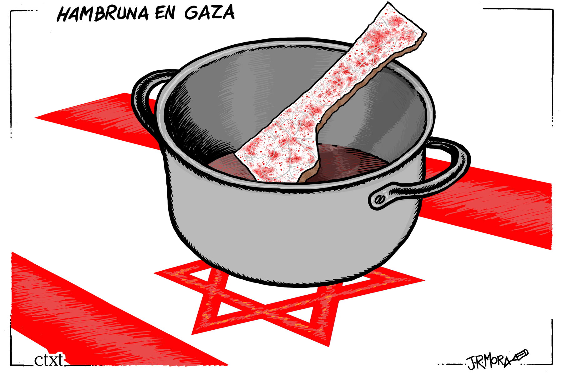 <p>Hambruna en Gaza. /<strong> J.R. Mora</strong></p>